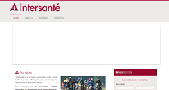 Desktop Screenshot of intersante.com