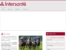 Tablet Screenshot of intersante.com